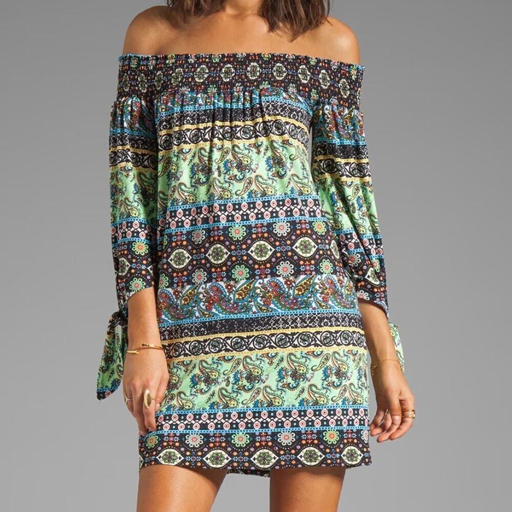 Eliza Off the Shoulder Dress VOOM by Joy Han || Small EUC